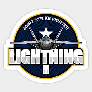 F-35 Lightning 2 Patch (Front & Back logo) Sticker